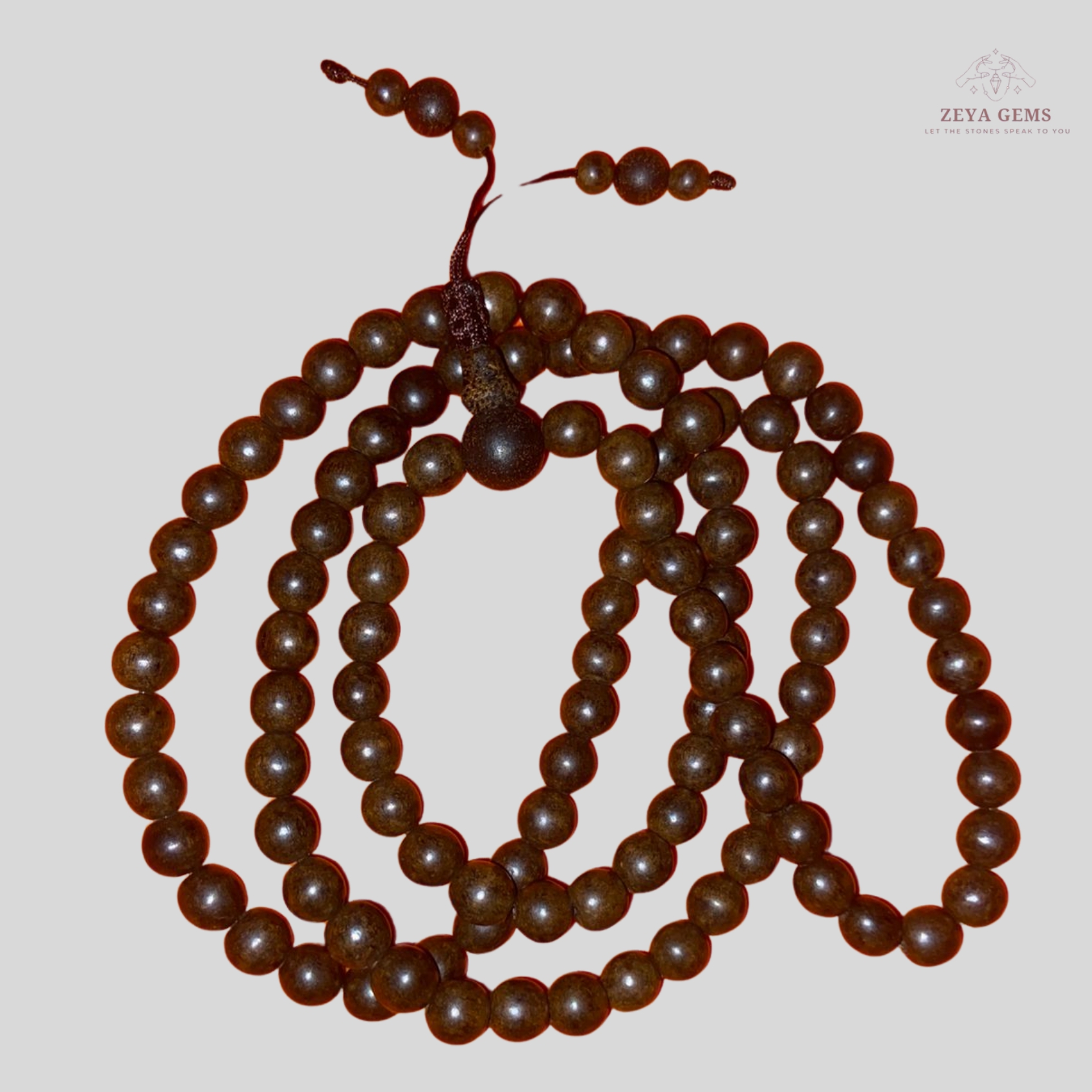 Agarwood Beads Mala - 108 (Oud)